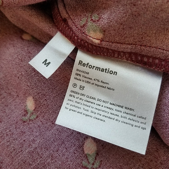 NWT Reformation Atticus Carina Blouse - Picture 9 of 10